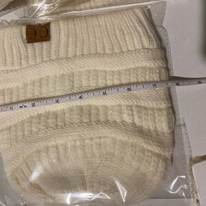 CC Cream Knit Beanie